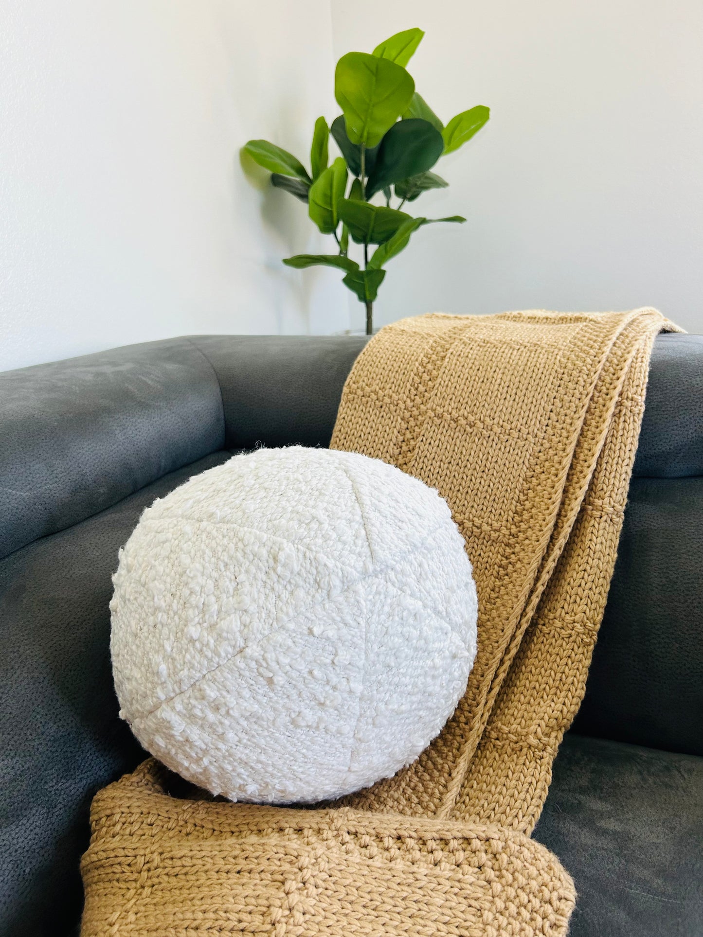 Boucle Ball Decorative Pillow